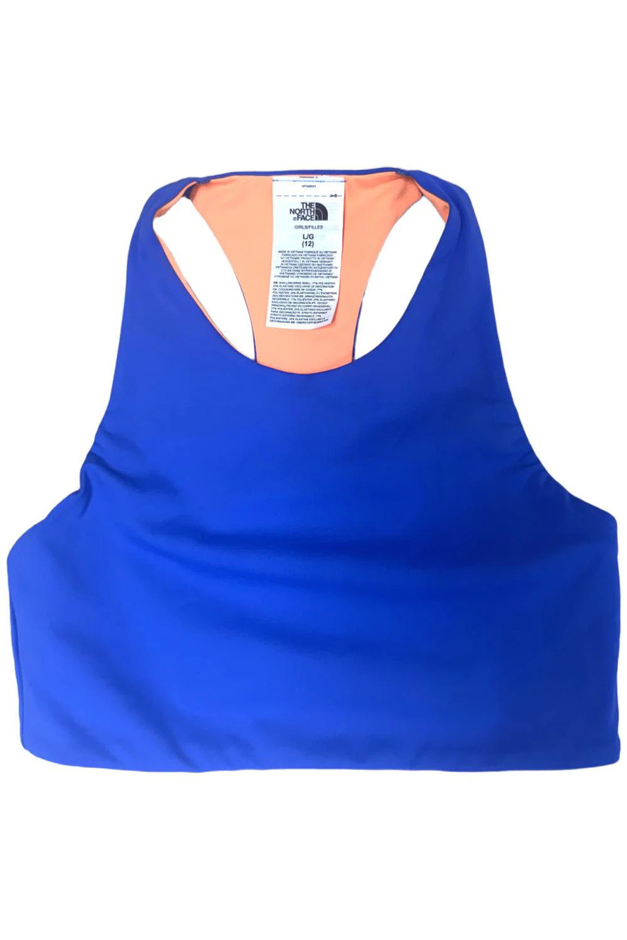 The North Face Kid's Girl Never Stop Reversible Tanklette Blue/Orange - Regular